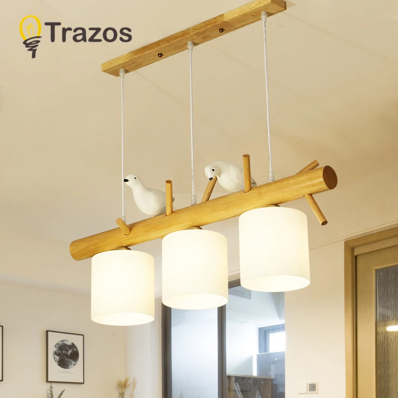 Подвесные светильники в скандинавском стиле с птичьим декором, Современная винтажная Подвесная лампа для гостиной, кухни, ретро украшение, промышленная