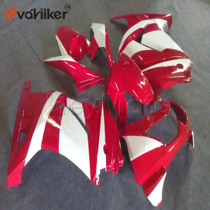 

motorcycle bodywork kit for ZX250R EX250 2008 2009 2010 2011 2012 red white motorcycle Fairing hull Injection mold H3