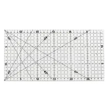 

Boutique DODA 30x15cm Quilting Sewing Patchwork Foot Aligned Ruler Grid Tailor Craft Scale