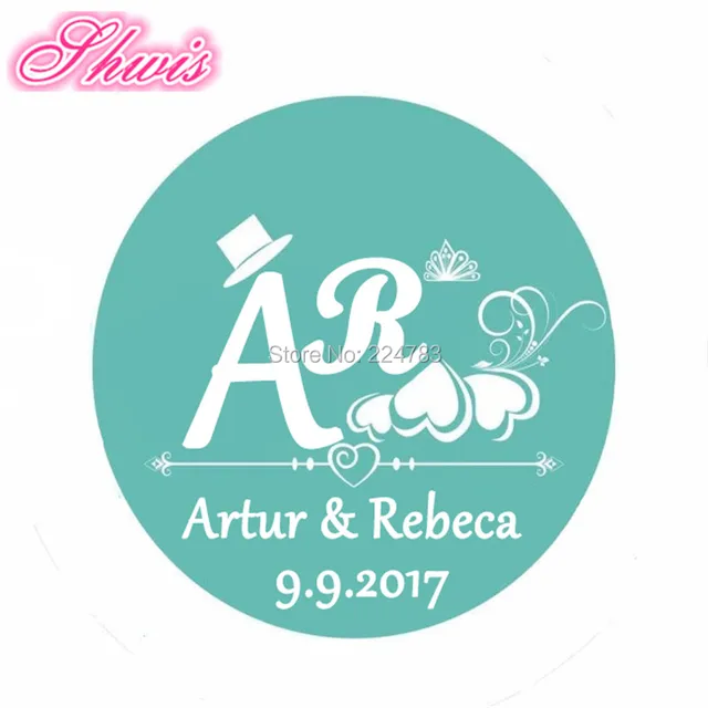 100pcs wedding gift tags bridal shower stickers favor paper sticker bridal shower tags