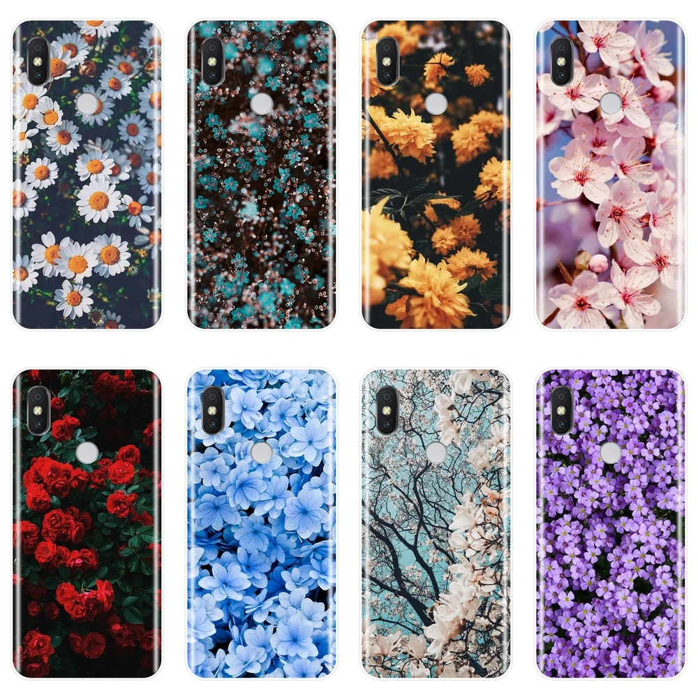 

TPU Soft Back Cover For Xiaomi Redmi Note 4 4X 5 5A 6 Pro Prime Rose Phone Case Silicone For Pocophone F1 Redmi S2 6A 5 Plus 4A