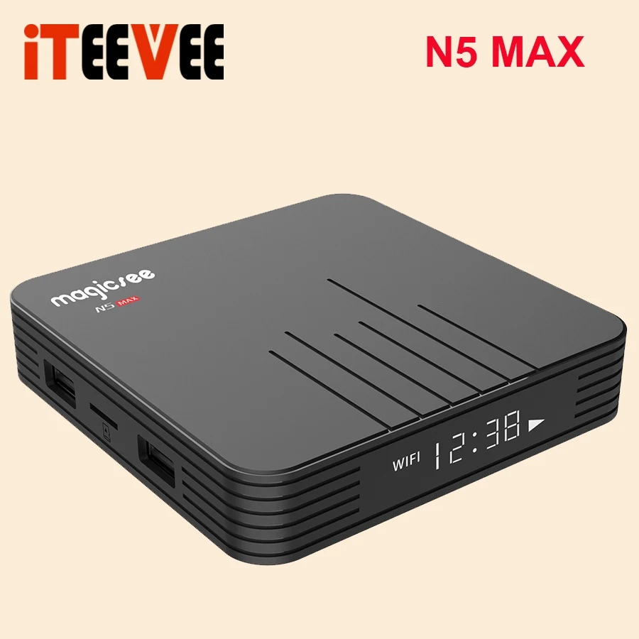 Magicsee N5 Max Amlogic S905X3 Android 9,0 tv BOX 4G 32G/64G Rom 2,4+ 5G Dual Wifi Bluetooth 4,0 Smart Box 4K телеприставка