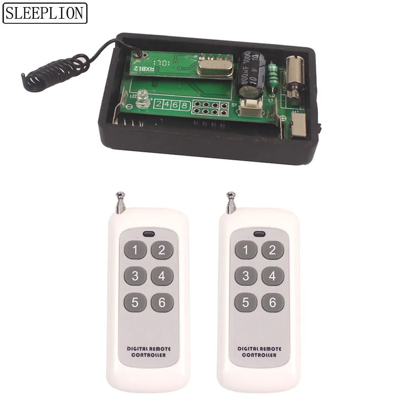 Universal Wireless Remote Control Vibrating 1-6 Times Vibrations Remote Control Alarm Sensor Remote Reminder Kit (2)
