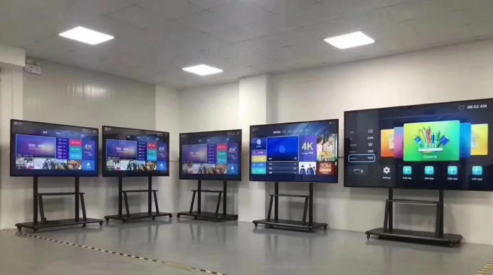 DIY PC buit in 65 70 84 98 zoll 4 K led lcd tft hd 1080 p TV funktion interaktive touch screen smar