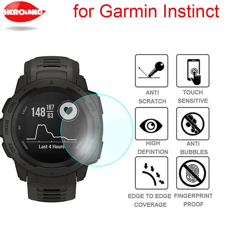 

High Quality Screen Protector for Garmin Instinc Transparent Clear Screen Protection Film 2PC Drop Shipping