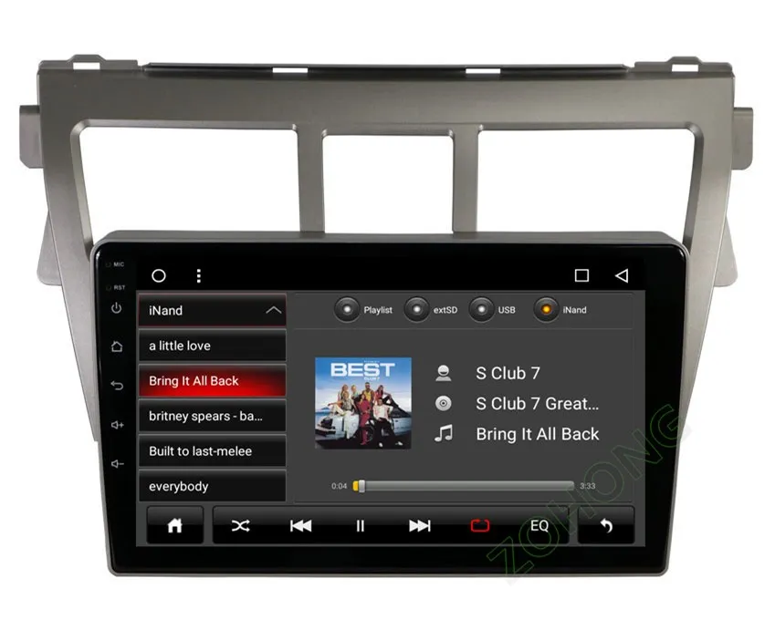 Top 2.5D 9" Octa Core 2G+32G Android for Toyota Vios Yaris Belta Car multimedia DVD Player auto radio GPS navigation tape recorder 28