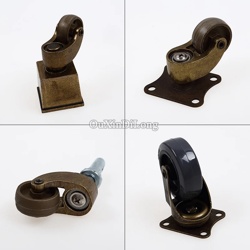 4PCS/LOT Heavy Duty Universal Furniture Casters European Antique Table Chair Sofa Rollers Runners Mute Nylon Wheels 4PCS/LOT Heavy Duty Universal Furniture Casters European Antique Table Chair Sofa Rollers Runners Mute Nylon Wheels