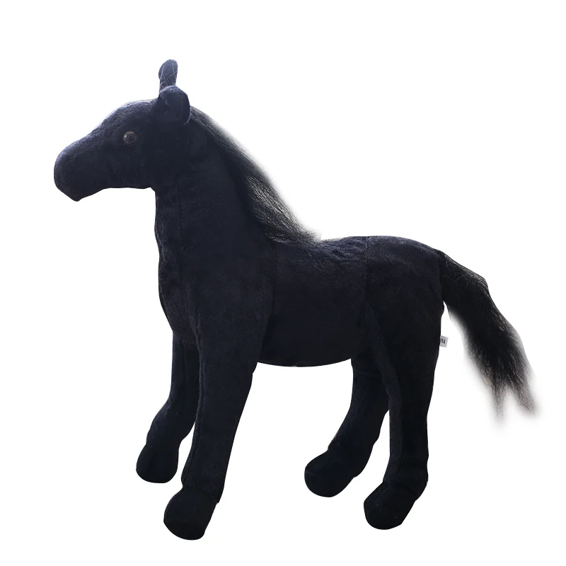 

wonderful present for children realistic stuffed wild animal 30cm soft zebra simulation 40cm black and white horse plush toys