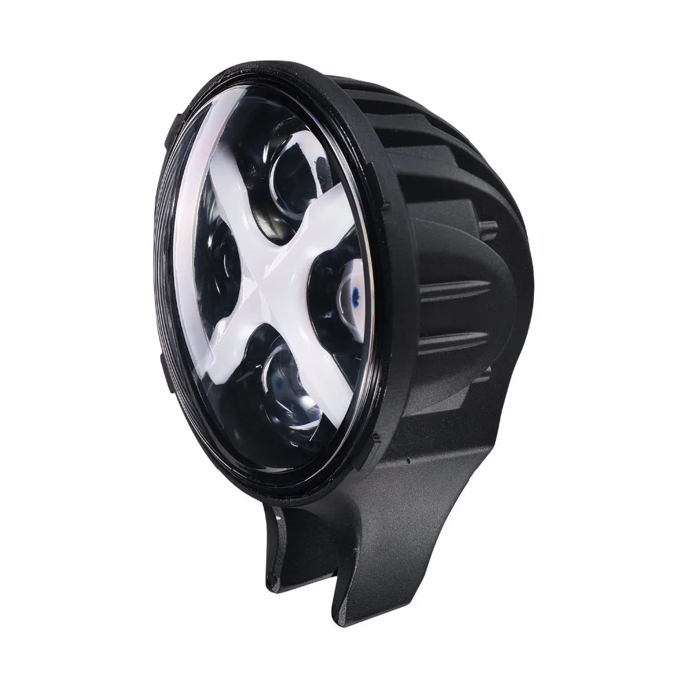  Round 6'' Auxiliary light 60W 6INCH led headlight for Jeep Wrangler JK SUV Offroad Spotlight Drivin - 32759679289