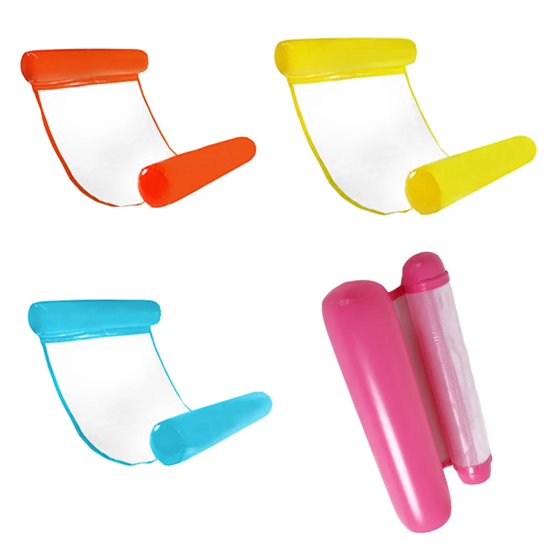 PVC Water Hammock Float Inflatable Floating Lounger Bed Beach Swimming Pool Float Lounge Float Bed Chair For Kids Adults PVC Water Hammock Float Inflatable Floating Lounger Bed Beach Swimming Pool Float Lounge Float Bed Chair For Kids Adults