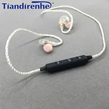 MMCX DIY SE215 Bluetooth наушники оригинальные посеребренные 76 ядер кабель съемный провод для Shure SE315 SE535 SE846 UE900