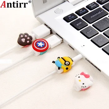 

Universal Cute cartoon figure USB Data Cable Line Protector Anti Breaking Protective Sleeve For IPhone cable Protect stitch