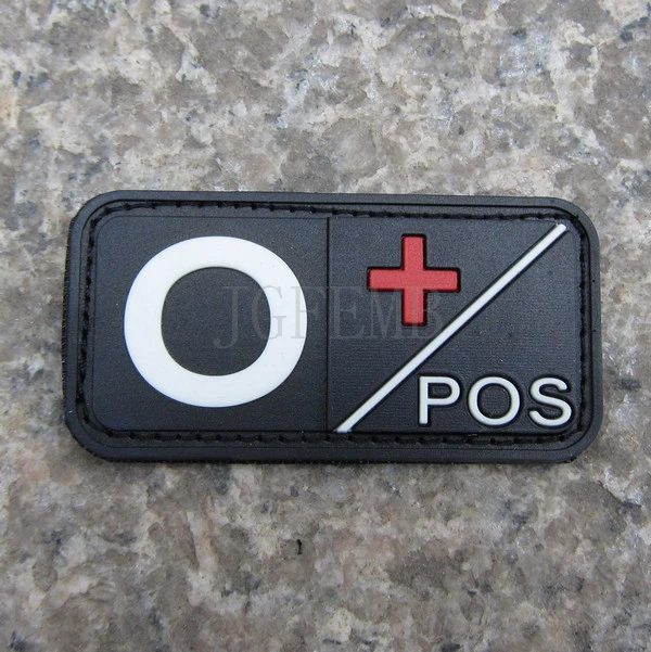 Hitam Latar Belakang Putih Desain Golongan Darah O Pos 3d Pvc Patch Pb210 Designer Patches Patch Design3d Pvc Patch Aliexpress