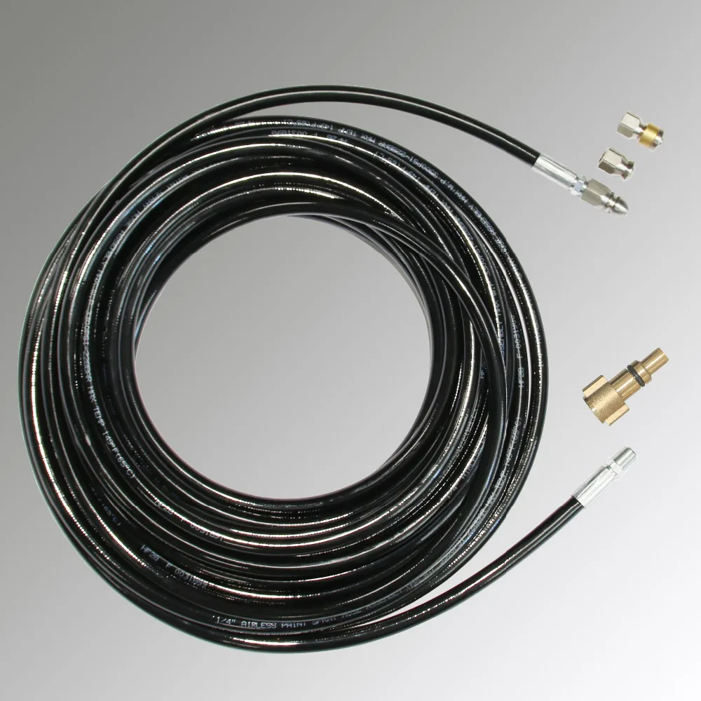 

21MPa/3000PSI 7.5m to 50m 3 nozzles Pressure washer Sewer Drain cleaning hose For Lavor Elitech