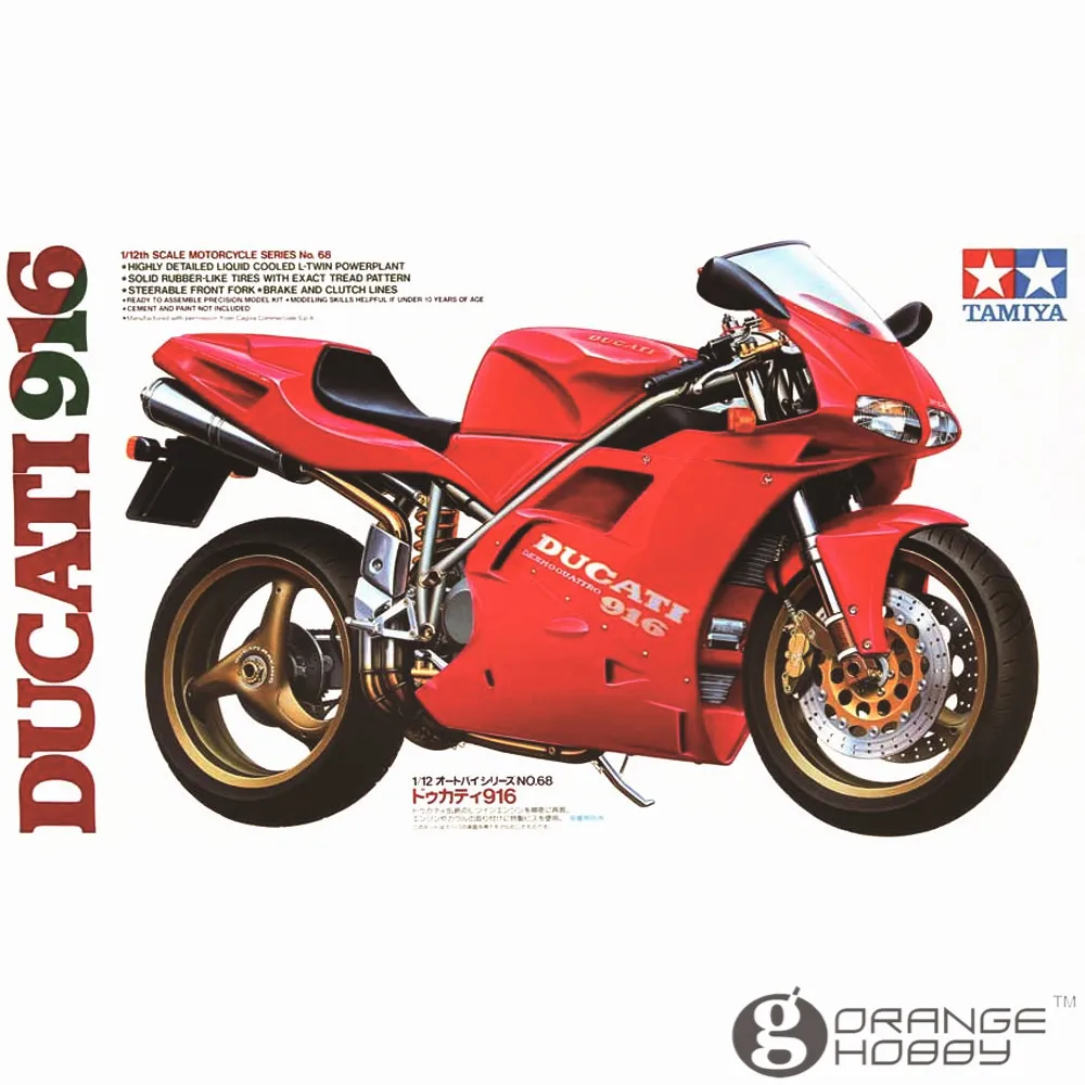 Ohs Tamiya 14068 1/12 916 Scale Assembly Motorcycle Model Building Kits Model Building Kits