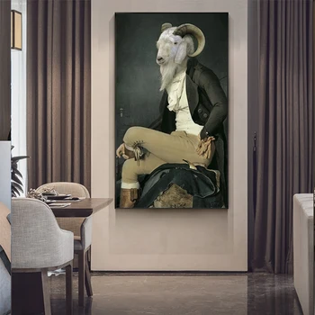Preise Abstrakte Menschliches Gesicht Beast Malerei Kreative Große Poster Druck Wand Kunst Bild Für Wohnzimmer Cuadros Salon Decoracion Tableaux