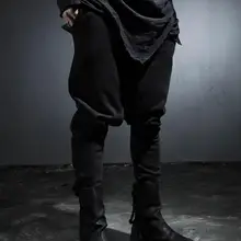 HOT Лидер продаж года, весенние мужские новые модные однотонные штаны с заниженной талией Harlan, брюки для досуга