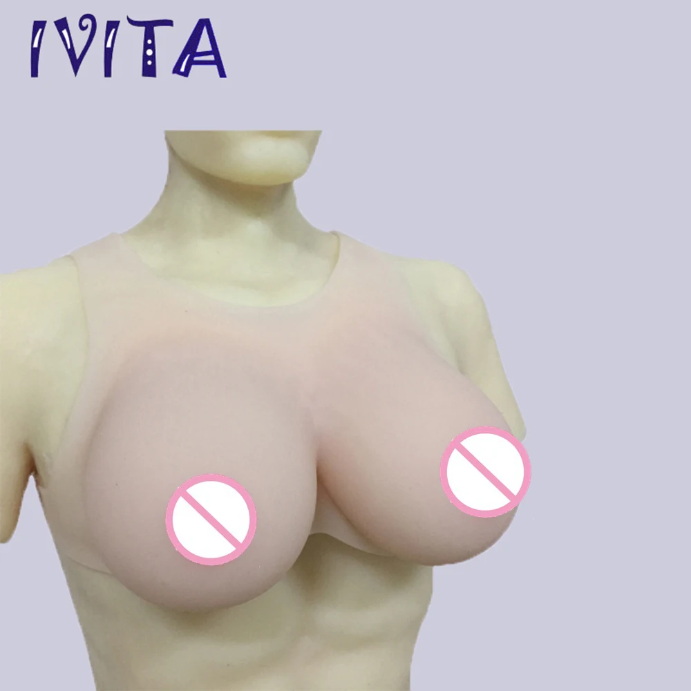 

IVITA 3200g Fake Boobs Realistic Silicone Breast Forms White Huge Artificial Drag Queen Crossdresser Tresvestite Transgender