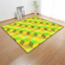 Скандинавские 3D геометрические украшения в виде кубика, красочные ковры, коврик для детской комнаты, мягкие фланелевые коврики для игр, коврики для гостиной