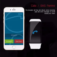 Абая D21 Смарт часы-браслет Bluetooth 4,0 браслет смс напоминание о звонке тренажер для сжигания калорий напоминание о входящем звонке Показать для занятий спортом