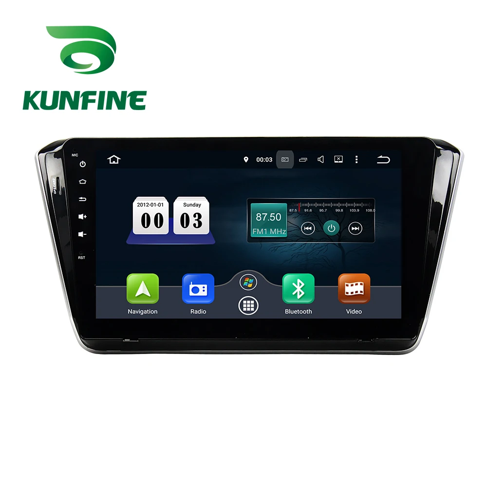Discount Octa Core 4GB RAM Android 8.0 Car DVD GPS Navigation Multimedia Player Car Stereo Deckless for SKODA Superb 2015 Radio 6