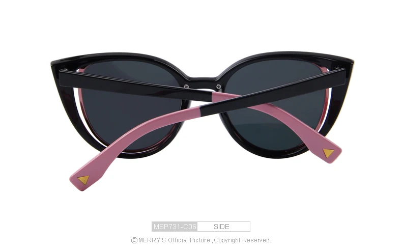 Веселая Мода кошачий глаз Солнцезащитные очки для женщин Для женщин Брендовая Дизайнерская обувь ретро пирсинг женский Защита от солнца Очки Óculos де золь UV400 s'731
