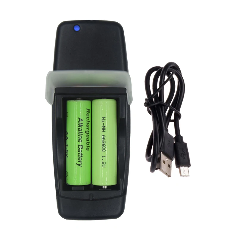 2 Slots smart Nicd charger for AA AAA NICD batteries 14500 10440 lithium li-ion AA AAA Alkaline Rechargeable battery charger