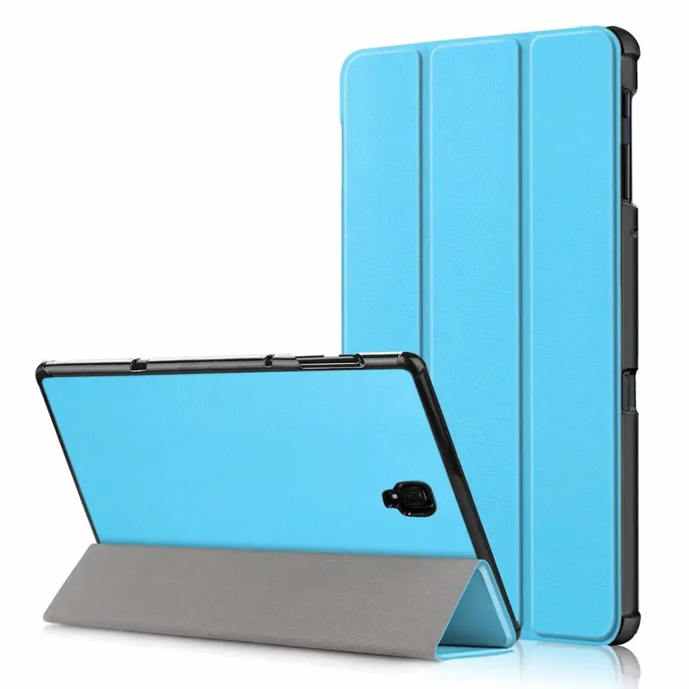 Ultra Slim PU Leather Case For Samsung galaxy Tab A 10.5 SM-T590 T595 T597 Tablet cover for Samsung galaxy Tab A 10.5 case - Цвет: Light Blue