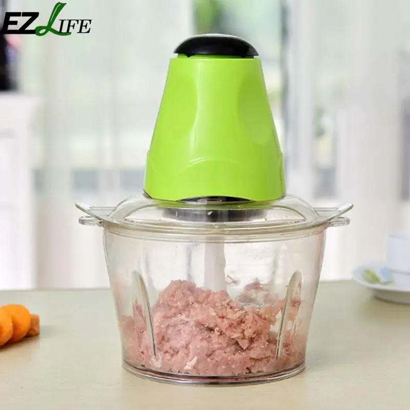 EZLIFE бытовой электрический Мясорубка multi-function маленькая боковая тарелка Блендер Смешивание пищи Мясорубка s - Цвет: Green