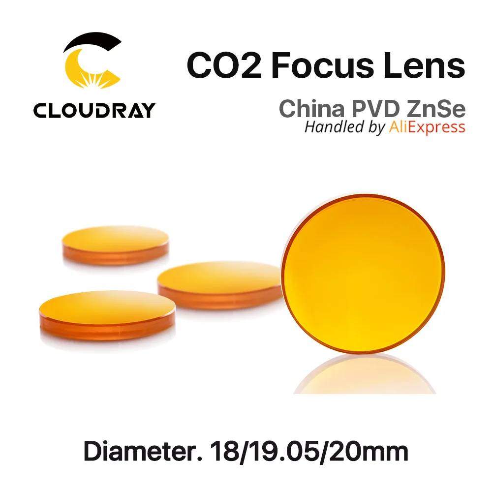 Китай ZnSe линза диаметром. 18 20мм FL 50.8 63.5 101.6mm 1.5 &quot 5&quot для CO2 лазерная гравировка