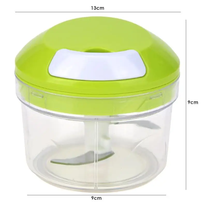 Household Vegetable Chopper Cutter Hand Press Food Processor Chopper Grinder Shredder Manual Meat Crushing Blender Machine