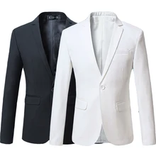 2017 sommer Mode Red Burgundy Marineblau Schwarz Weiß Männlichen Klage Blazer Männer Casual Slim Fit Formale Jacke Plus Größe 5XL 6XL