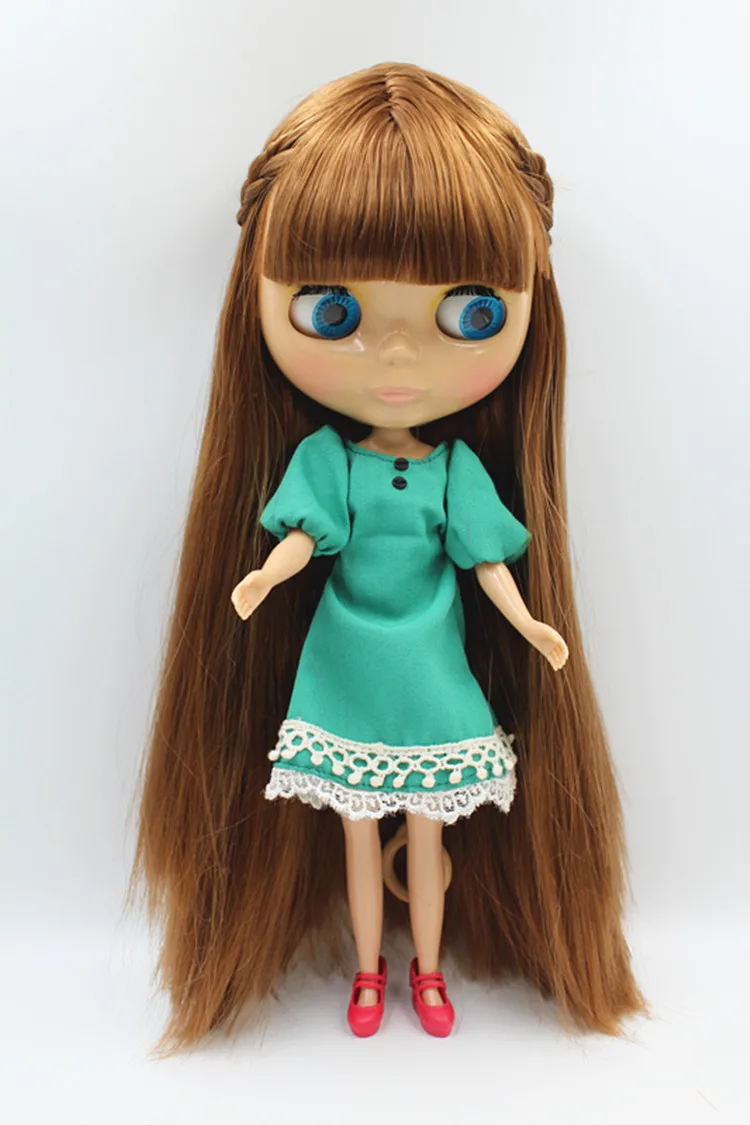 

Blygirl Doll Light brown hair Blyth Doll body 1/6 Fashion Can refit makeup Fashion doll Wheat muscle