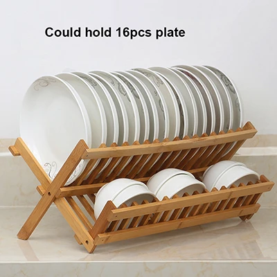 Buy Wholesale China High Quality Bamboo Cabinet Plate Stand Dish Drainer  Wooden Plate Rack Pot Lid Holder Kitchen Bamboo Dish Drying Rack & Bamboo  Holder For Dish Rack at USD 4.89