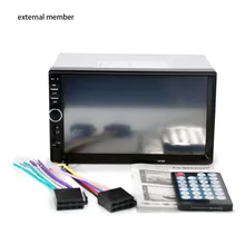 2 Din Car Radio Player 7” HD Touch Screen Bluetooth Rear View Camera Stereo FM/MP3/MP5/Audio/Video/USB Auto Electronics In Dash