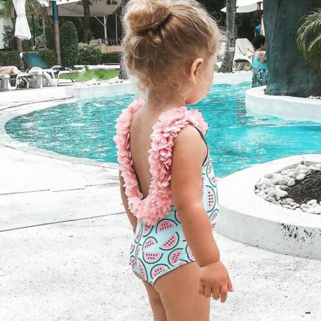 Swimsuit Cupshe Kids Toddler Infant Baby Girls Watermelon Swimsuit