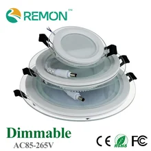 Hot Sale LED Recessed Panel Light Dimmable SMD 5630 Celing Lamp Round Spot Lights Lamps LED Panel Downlight With Glass Cover