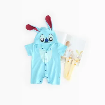 

Cute Cartoon Flannel Baby Rompers Novelty Stitch Cotton Baby Boys Girls Animal Coveralls Children Sets Kigurumi New Born 2019