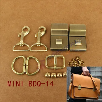 

DIY Handmade Leather bag hardwares Luggage accessories MINI version of the BDQ-14 hardware accessories