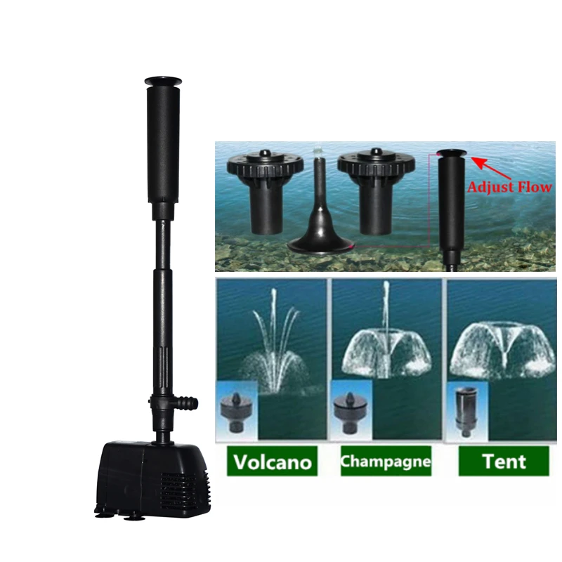 

Mini Aquarium Fountain Maker Oxygen Circulation Submersible Fountain Water Pump For Garden Pond 220-240V 8W/16W/22W