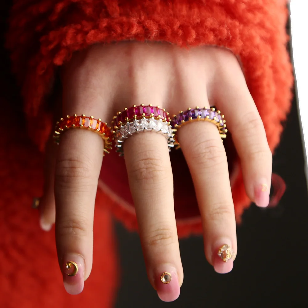 brass ring H size 6 7 8 (16)
