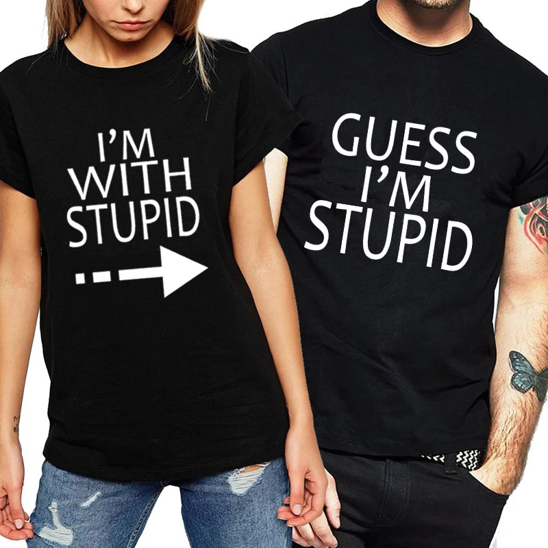 マッチングカップル服バレンティンの日ギフト愛好家の休日カジュアルカップル Tシャツ恋人のための夏のブランド半袖トップス T Shirts Aliexpress