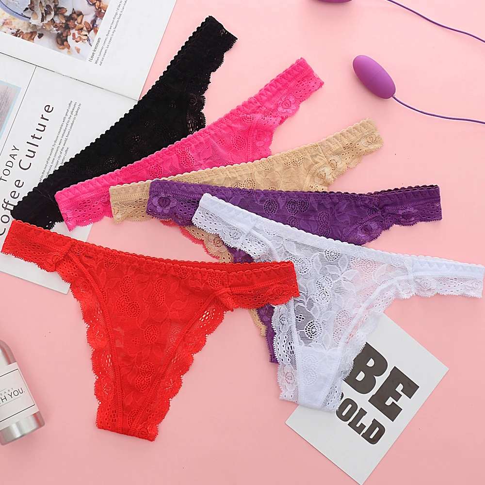 

5pcs/lot Women Underwear Active Thong Panties brand Female G-strings Seamless Briefs Girl XS-L Sexy lace Hot Underpants 111nP5
