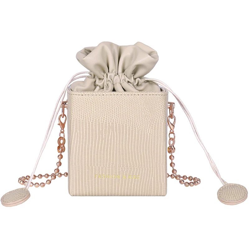 

Korean Version Of The Ladies Bag With Bucket Bag Fashion Single Shoulder Mini Pearl Women'S Messenger Bag