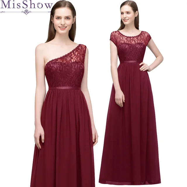 In stock ! fast ship! 2 styles Vestido De Festa burgundy