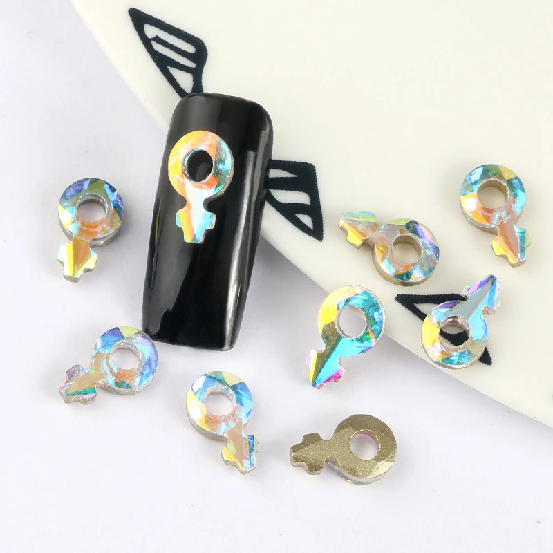 

Mtssii Symphony Nail Art Decoration Flat Bottom Rhinestones for Nails 20pcs/set Skull Shape Manicure Nail Design Accessories