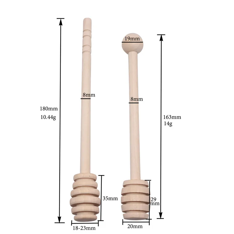 Wood Honey Splash Bar Stirring Rod Hammer Beekeeping Honey Tools Beekeeping Supplies Tools Egg cooker Cappuccinator 1 Pcs