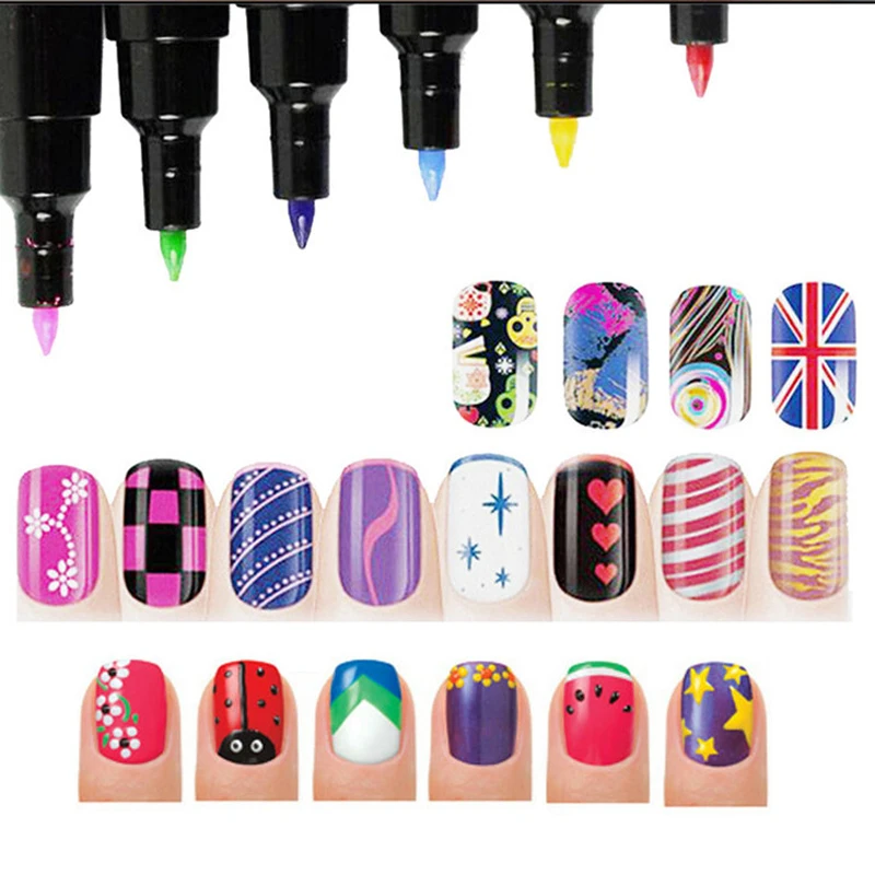 Nail Polish Pen Gel Nail Polish Painting Drawing Pen Nail Art DIY Decoration Tools Manicure
