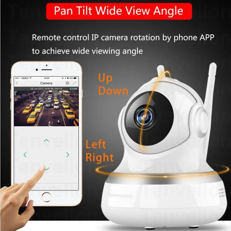 

1080P WIFI IP Camera Wireless Surveillance Security Video Camera Cloud Storage Sound Motion Detection Sensor Baby Monitor IR PTZ