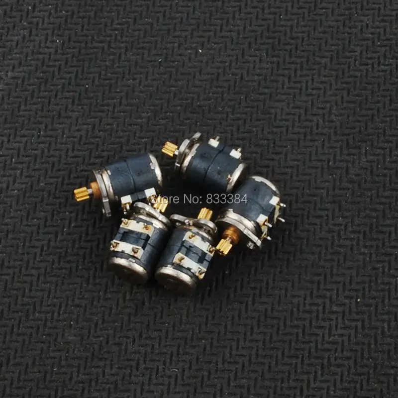 

5PCS 3-5V dc 4 Wire 2 Phase Micro stepper motor with copper gear